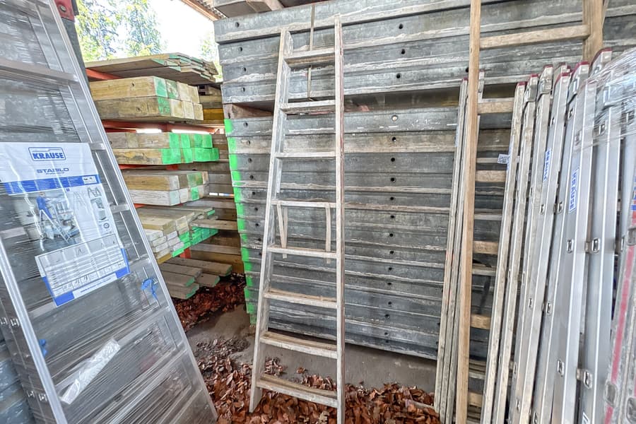 Alu-Stehleiter Hymer, 2x8-sprossig